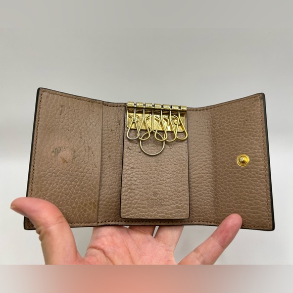 Gucci Marmont 6 Ring Key Holder, Canvas & Leather - Picture 3 of 8